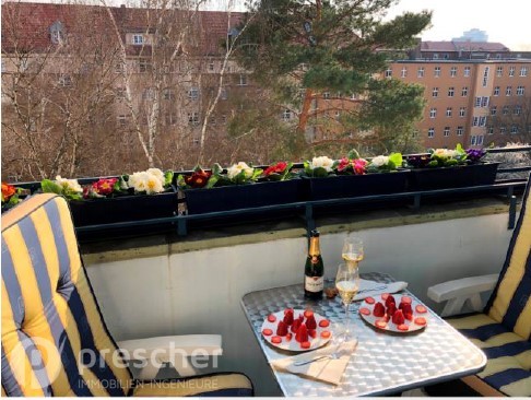 Balkon mit Südausrichtung